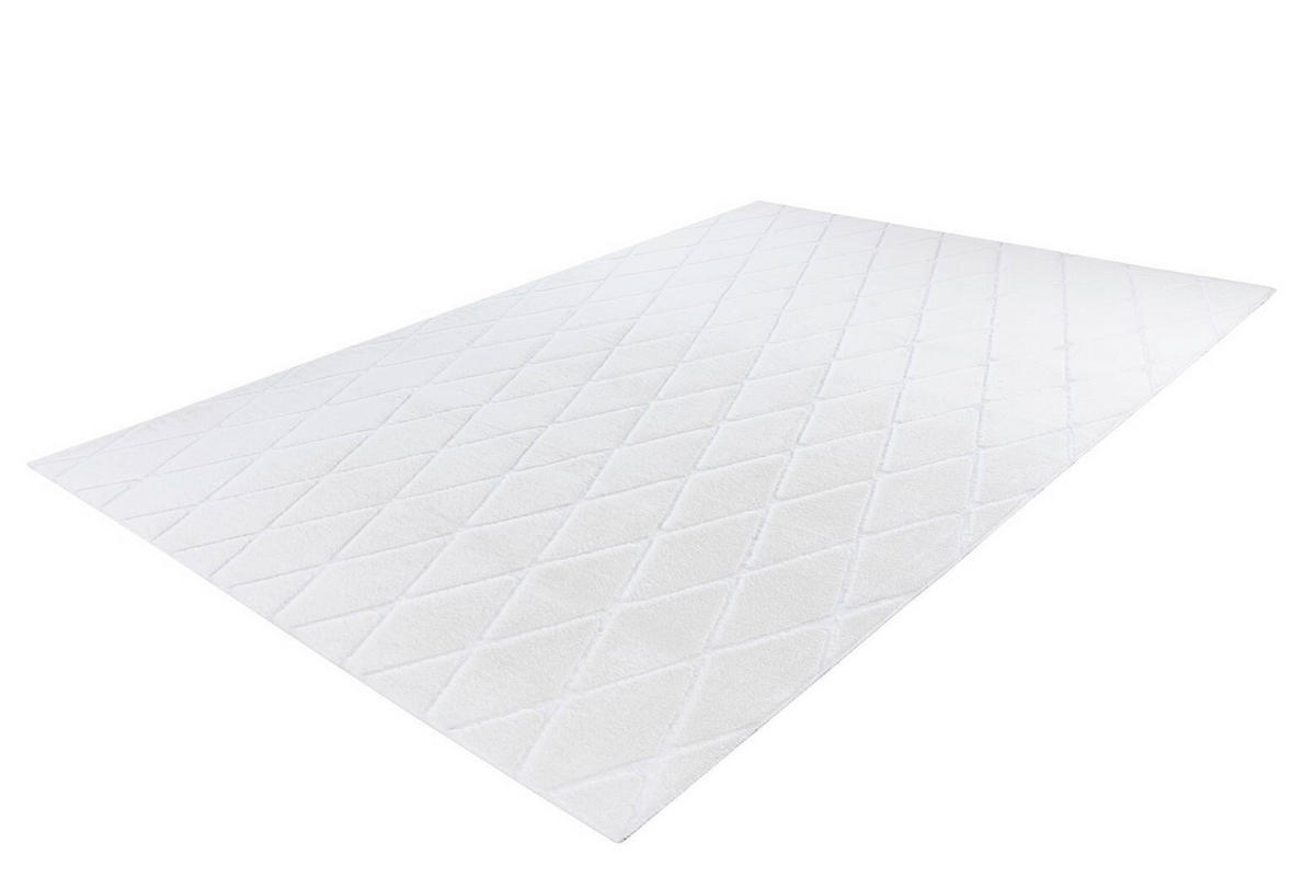TEPPICH 80/150 cm Vivica 225 Weiß Weiß  - Weiß, KONVENTIONELL, Textil (80/150cm)