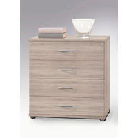 KOMMODE  in 60/70/30 cm  - Eichefarben/Silberfarben, KONVENTIONELL, Holzwerkstoff/Kunststoff (60/70/30cm) - Livetastic