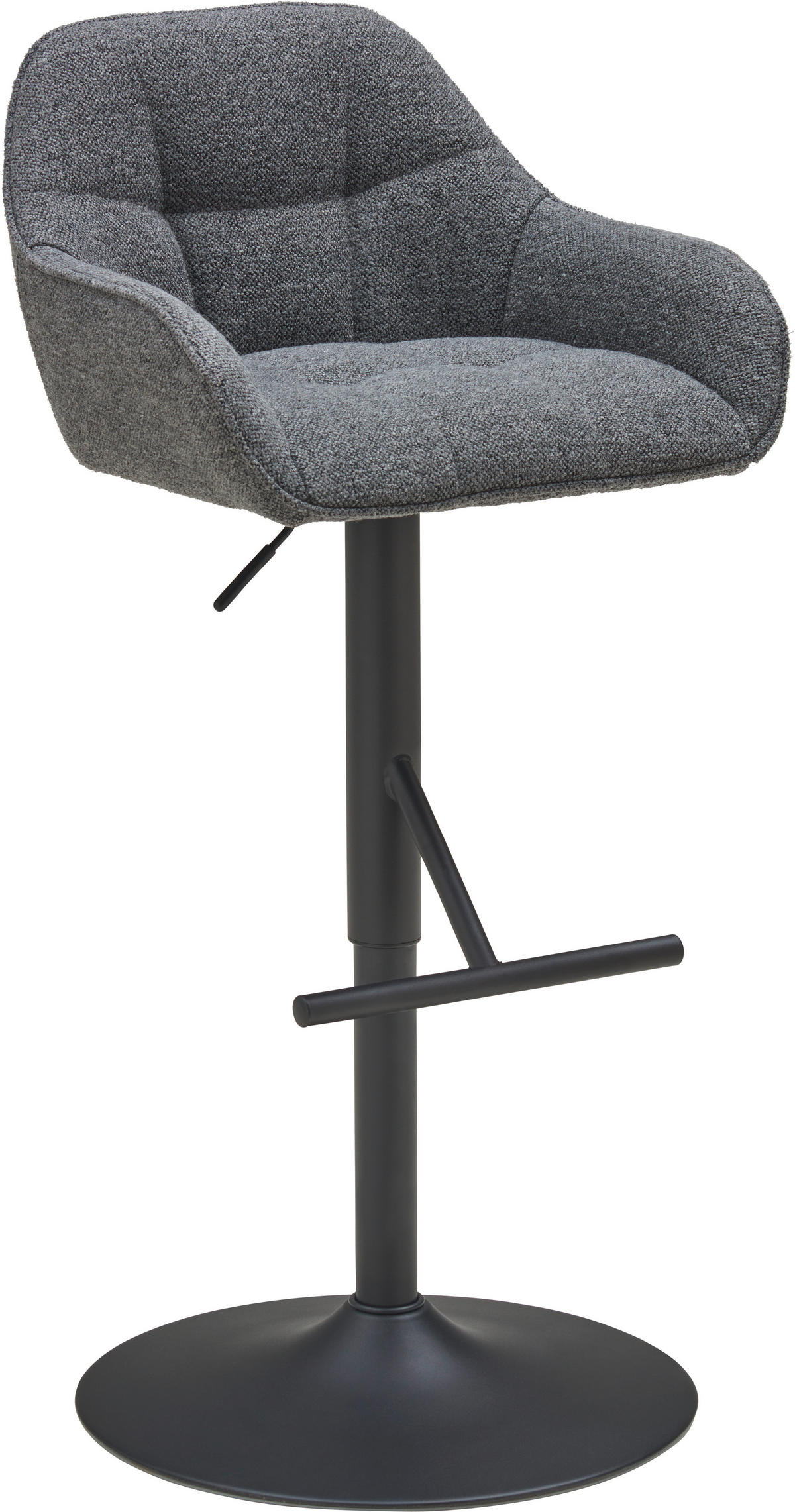 BAROVÁ ŽIDLE, šedá, černá - šedá/černá, Lifestyle, kov/textil (53/88-109/50cm) - MID.YOU