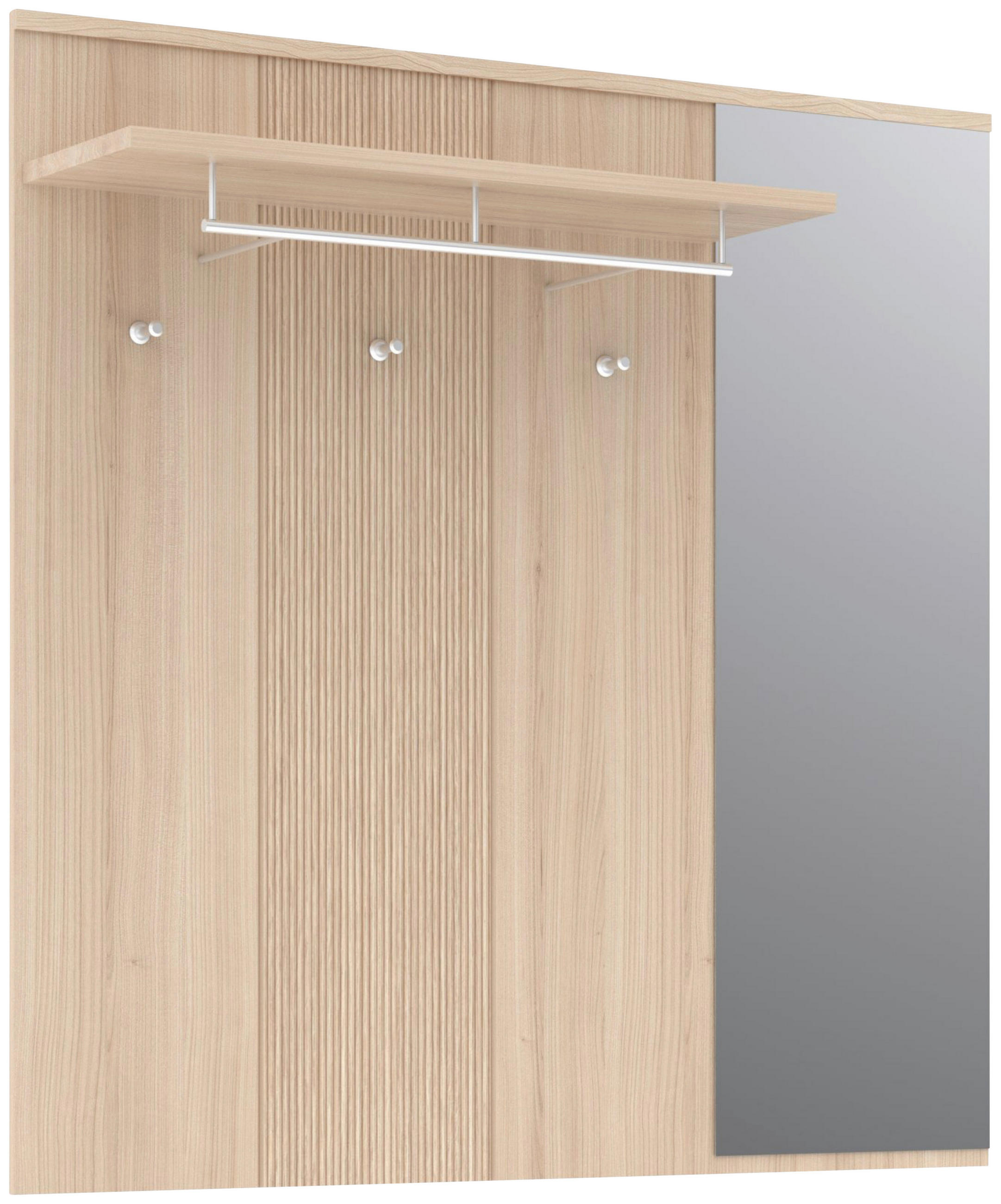 GARDEROBENPANEEL  in 130/130/30 cm  - Eichefarben, Design, Glas/Holzwerkstoff (130/130/30cm) - Stylife