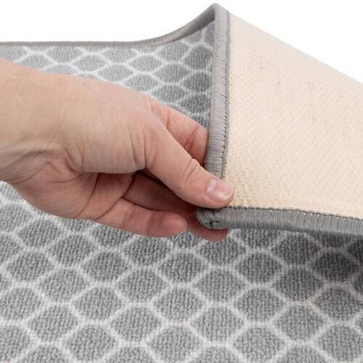 WEBTEPPICH 80/150 cm Grau  - Grau, Design, Kunststoff/Textil (80/150cm) - Novel