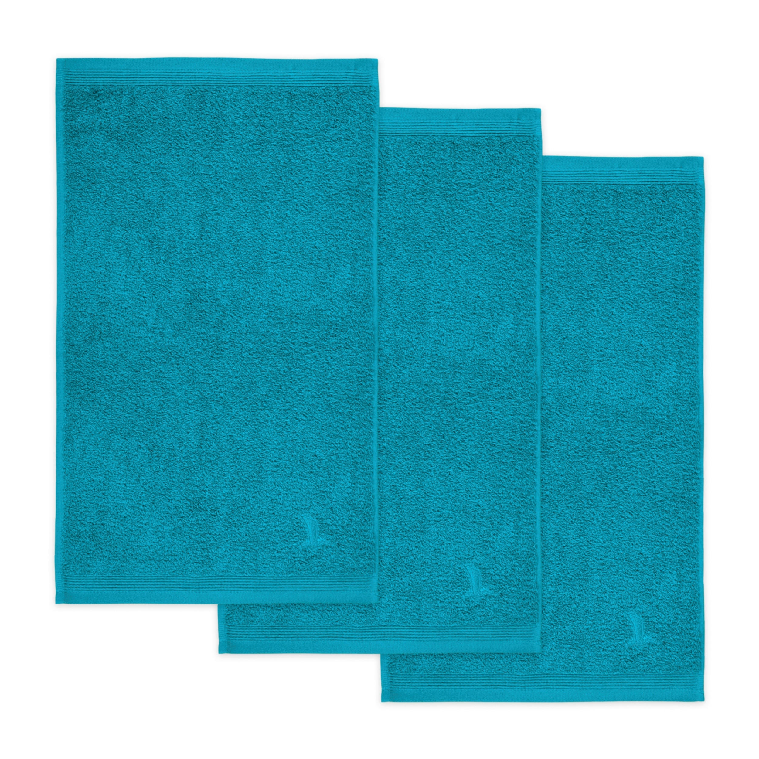 FROTTIERSET Türkis 3-teilig  - Türkis, Basics, Textil (30/50cm) - Moeve