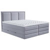 BOXSPRINGBETT 180/200 cm  in Grau  - Grau, Design, Kunststoff/Textil (180/200cm) - MID.YOU