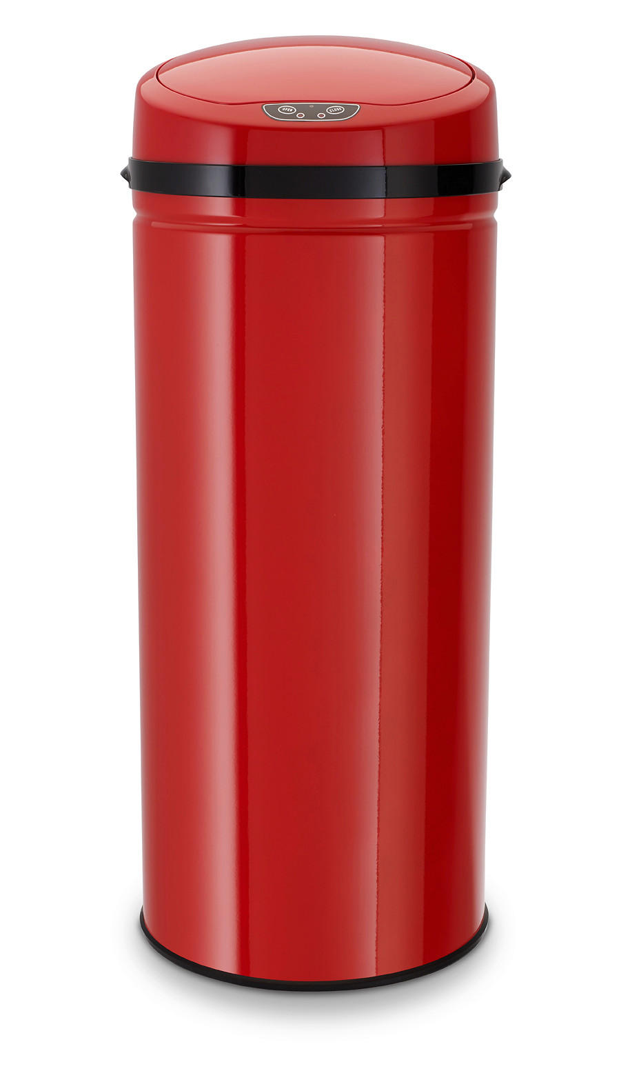 ABFALLEIMER 42 L  - Rot/Schwarz, Basics, Kunststoff/Metall (31/31/79,5cm) - Echtwerk