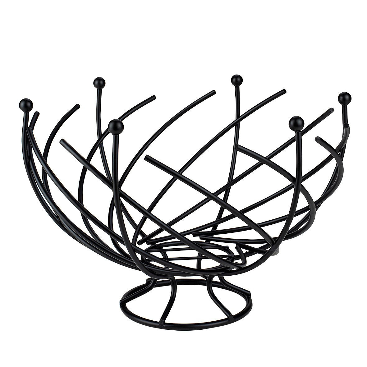 COȘ PENTRU FRUCTE    29/29/22 cm - argintiu, Basics, metal (29/29/22cm) - Justinus