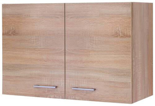 KÜCHENOBERSCHRANK 80/54,8/32 cm in Sonoma Eiche, Weiß - Alufarben/Weiß, KONVENTIONELL, Holzwerkstoff/Kunststoff (80/54,8/32cm) - FlexWell