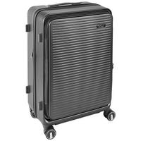 REISEKOFFER Schwarz  - Schwarz, Design, Kunststoff/Textil (43/66/28cm) - Novel