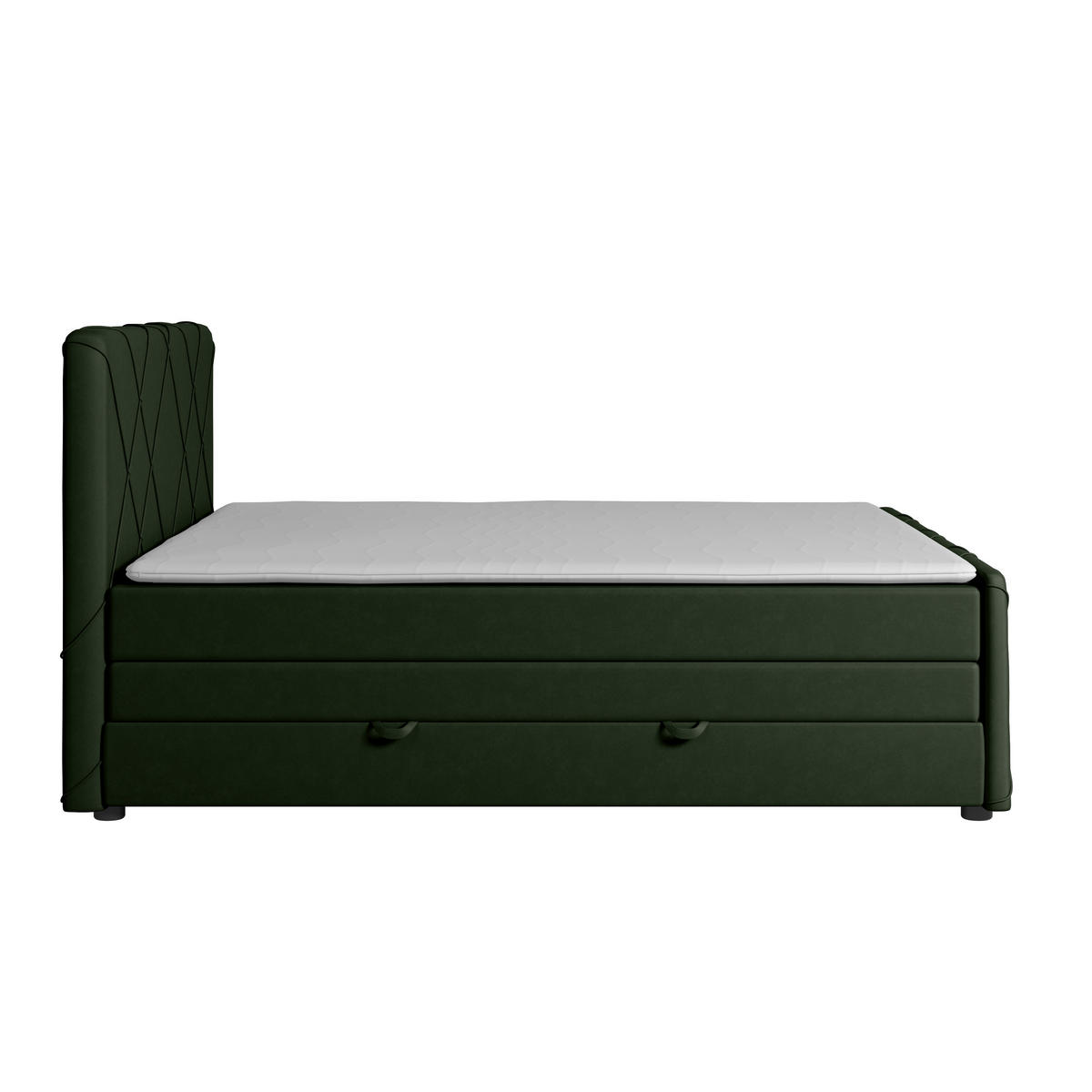 BOXSPRINGBETT 180/200 cm  in Grün  - Schwarz/Grün, Modern, Holz/Kunststoff (180/200cm) - MID.YOU