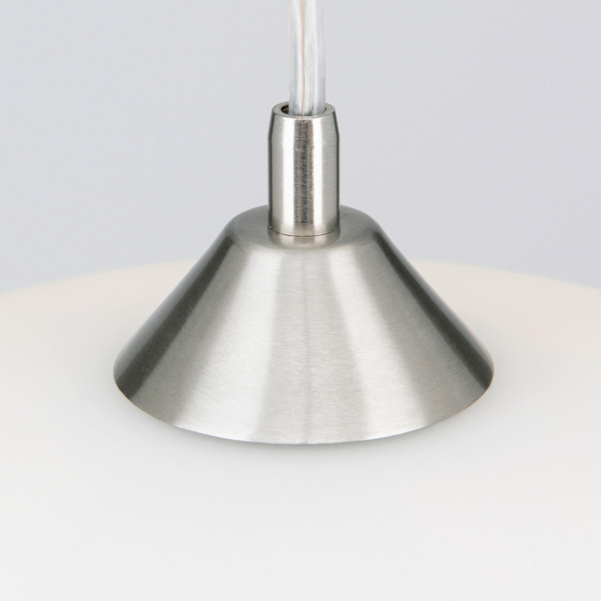 HÄNGELEUCHTE Grado 40/124,5 cm   - Silberfarben, KONVENTIONELL, Glas/Metall (40/124,5cm)