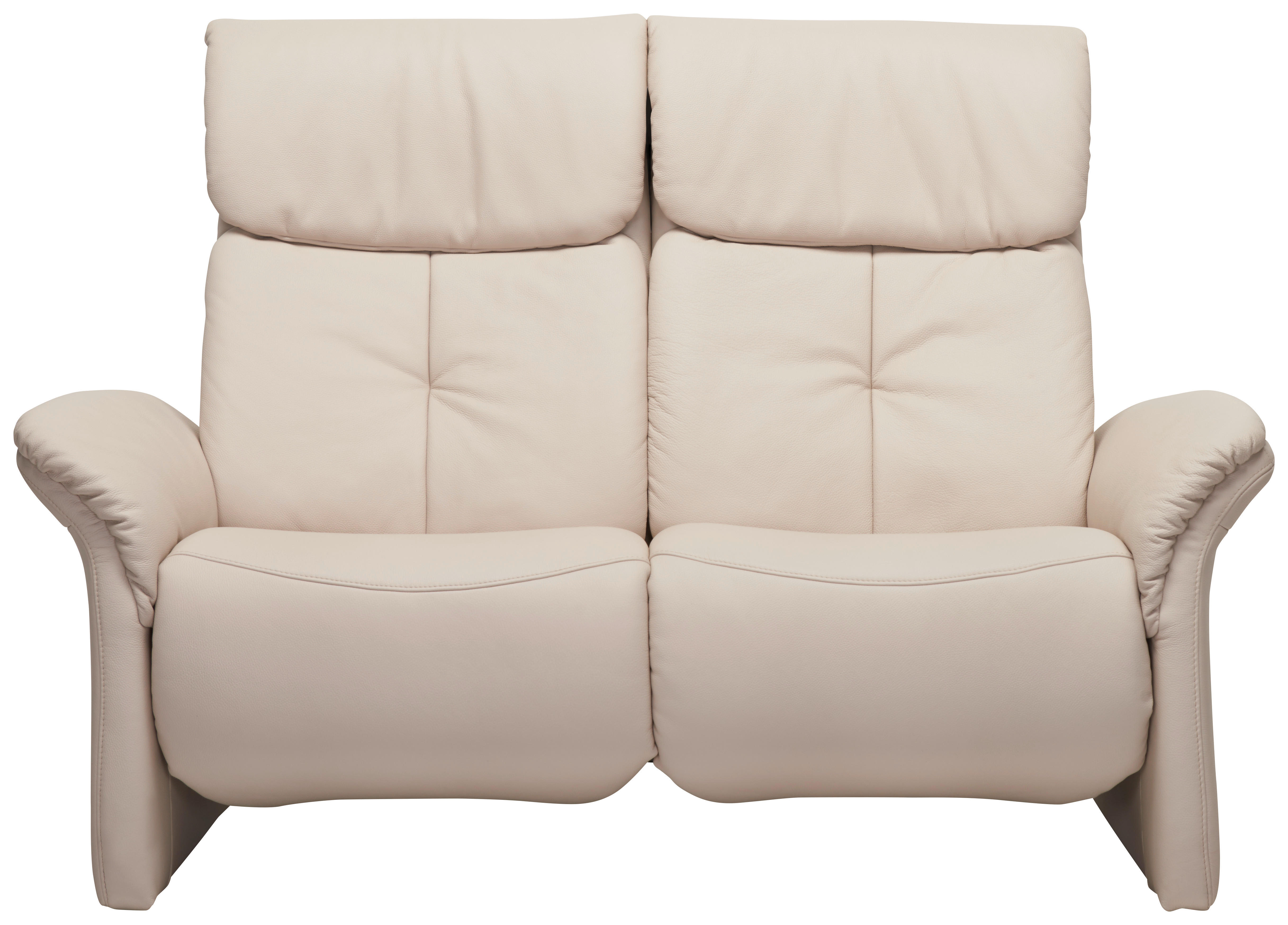 2-SITZER-SOFA in Echtleder Creme  - Creme/Schwarz, Konventionell, Leder/Kunststoff (152/107/91cm) - Himolla Komfortklass
