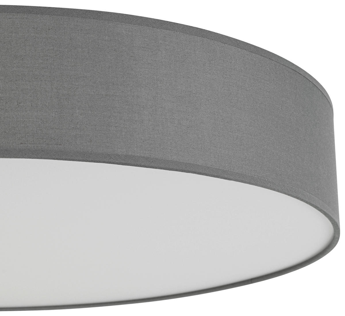 LED-DECKENLEUCHTE - Weiß/Grau, Trend, Kunststoff/Textil (60/11cm) - Novel