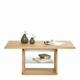 COUCHTISCH Wildeiche massiv ESG 110/65/50-69 cm rechteckig Wildeiche  - Wildeiche, Design, Glas/Holz (110/65/50-69cm) - Venda