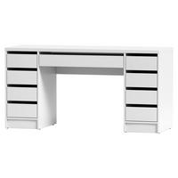 SCHREIBTISCH 152,6/55/77,6 cm Weiß  - Weiß, MODERN, Holzwerkstoff (152,6/55/77,6cm) - Livetastic