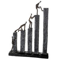 SKULPTUR - Bronzefarben/Grau, Basics, Kunststoff (31/43/7cm)