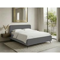 POLSTERBETT Anthrazit 200/200 cm  - Anthrazit/Schwarz, MODERN, Holz/Textil (200/200cm) - MID.YOU