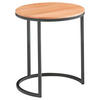 BEISTELLTISCH in Holz 39/39/51 cm  - Buchefarben/Schwarz, Design, Holz/Metall (39/39/51cm) - Johann Jakob