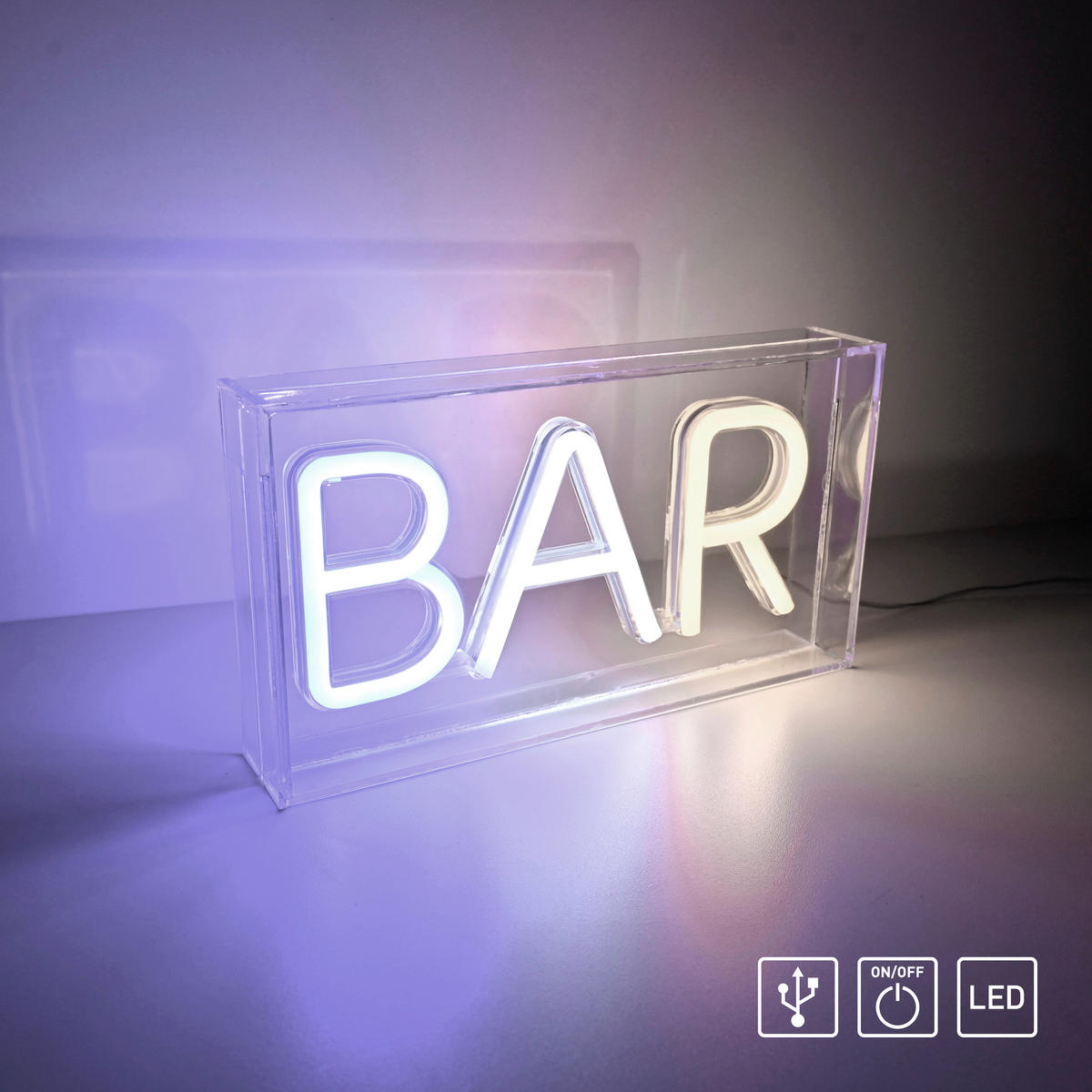 DEKORAČNÍ LED SVÍTIDLO - bílá, Basics, plast (23/4/12,7cm)