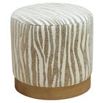 HOCKER Jacquard Esche Beige, Hellbraun  - Hellbraun/Beige, LIFESTYLE, Holz/Textil (40/40/40cm) - Xora