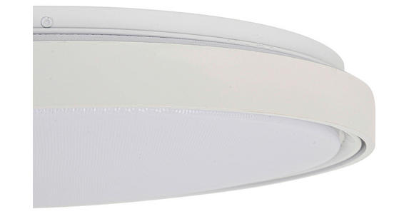 DECKENLEUCHTE 48/8 cm  - Transparent/Weiß, Trend, Kunststoff/Metall (48/8cm) - Novel