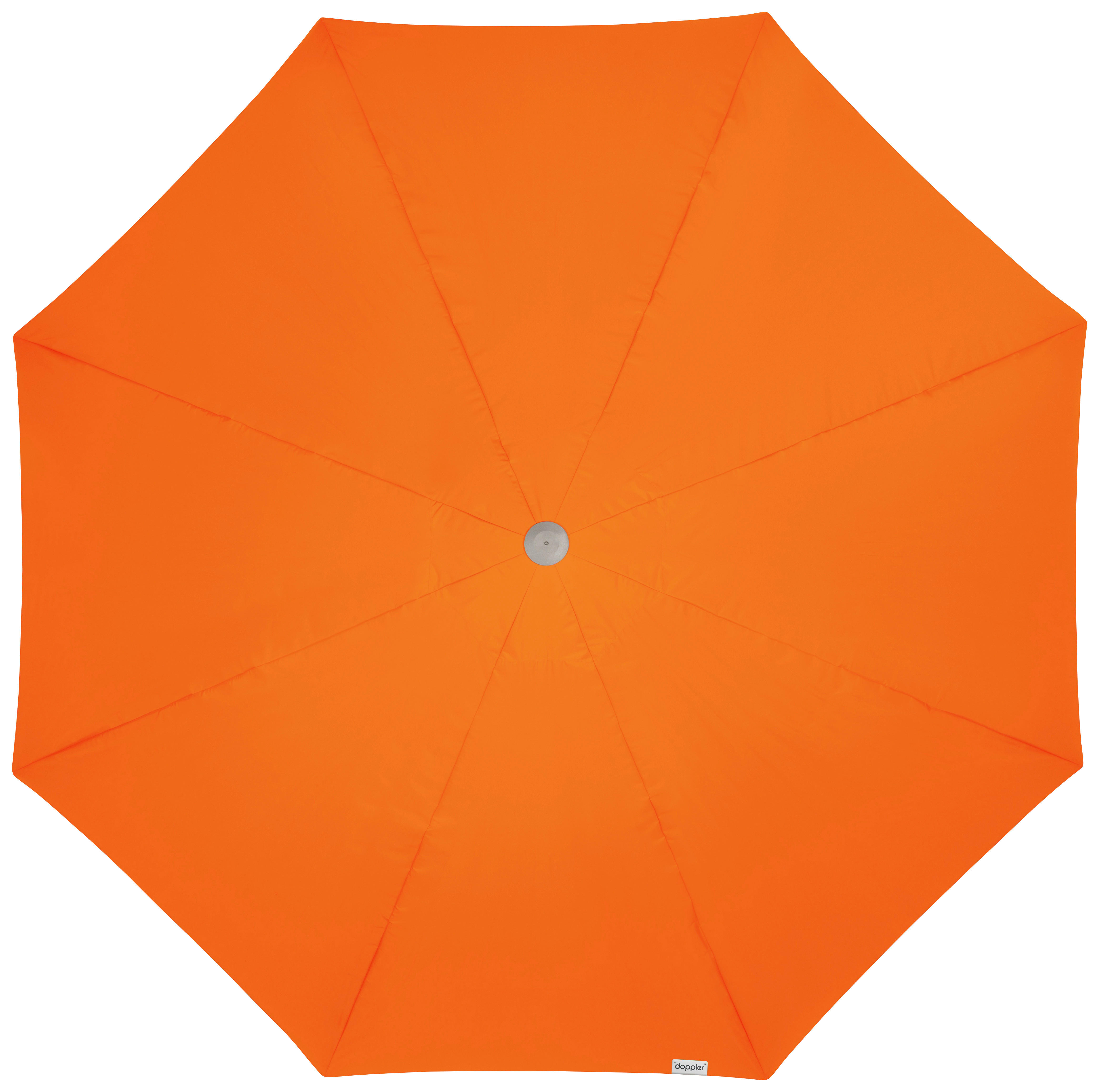 SONNENSCHIRM 500 cm Orange  - Alufarben/Orange, Basics, Textil/Metall (500/500cm) - Doppler