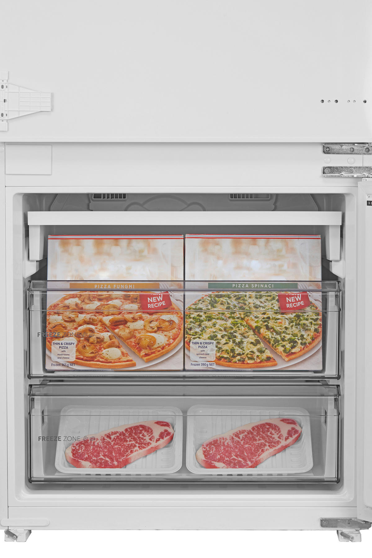 KÜHL-GEFRIER-KOMBINATION MDRE554FGD01  - Weiß, Basics, Glas/Kunststoff (69/194/55cm) - Midea