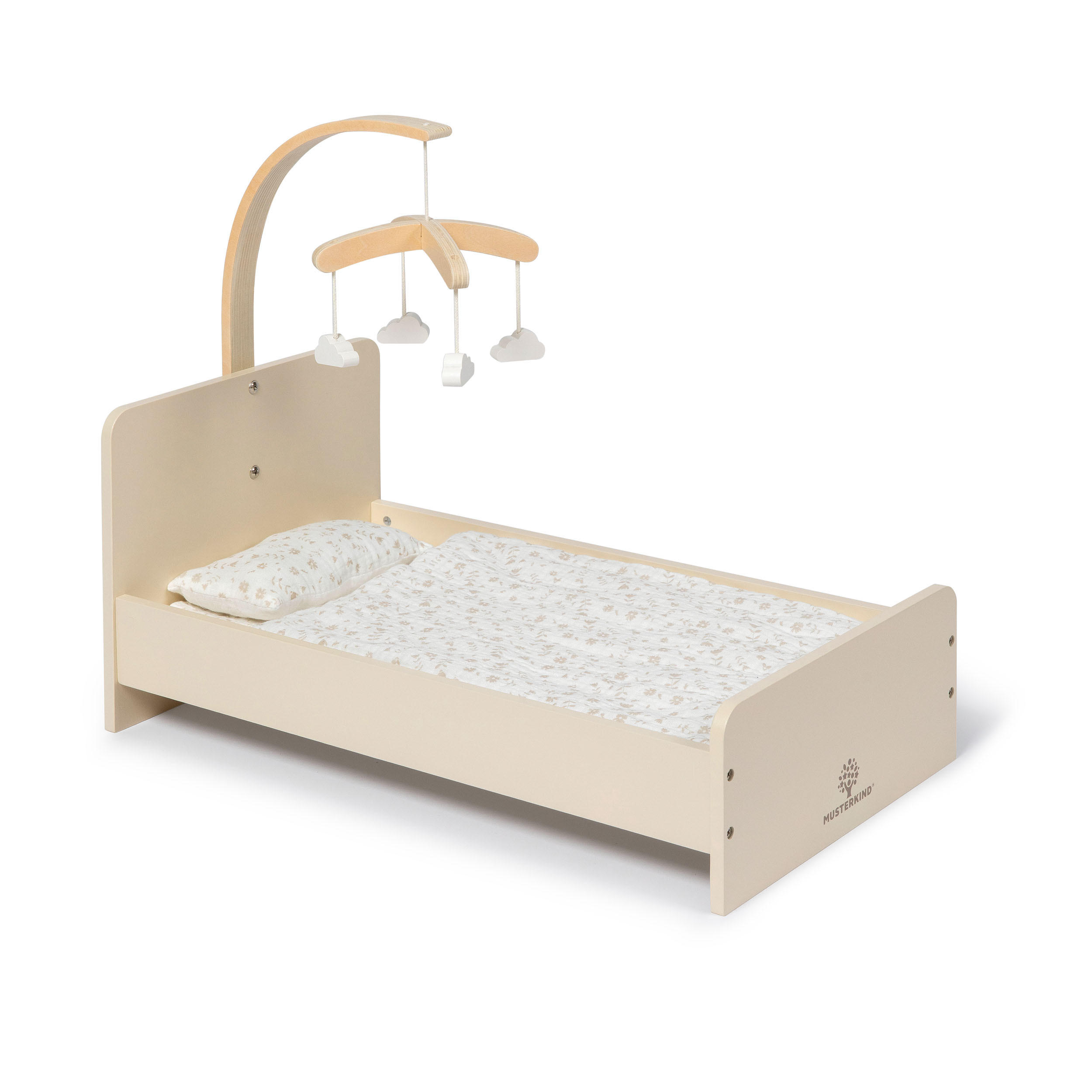 PUPPENBETT ROBINIA  - Beige, Basics, Holz (49/27,5/41,5cm) - MUSTERKIND