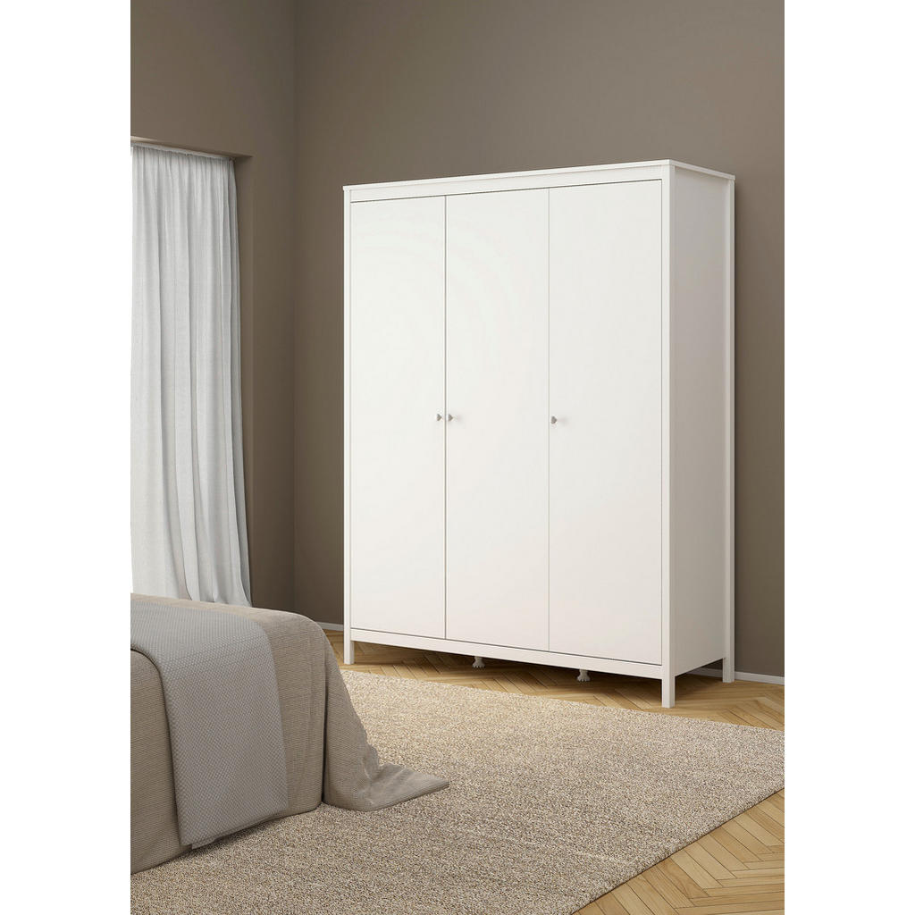 Thumbnail - Mid.you Kleiderschrank, Weiß, Holzwerkstoff, 4 Fächer, 150x199x58.4 cm, FSC Mix, Made in Denmark, Schlafzimmer, Kleiders...