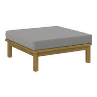LOUNGE TABURE  boje bagrema, sivo-bež   - boje bagrema/sivo-bež, Natur, drvo/tekstil (80/31/76cm) - Ambia Garden