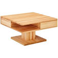 COUCHTISCH Buche massiv quadratisch Buchefarben  - Buchefarben, KONVENTIONELL, Holz (80/47/80cm) - Linea Natura