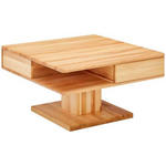 COUCHTISCH Buche massiv 80/80/47 cm quadratisch Buchefarben  - Buchefarben, KONVENTIONELL, Holz (80/80/47cm) - Linea Natura