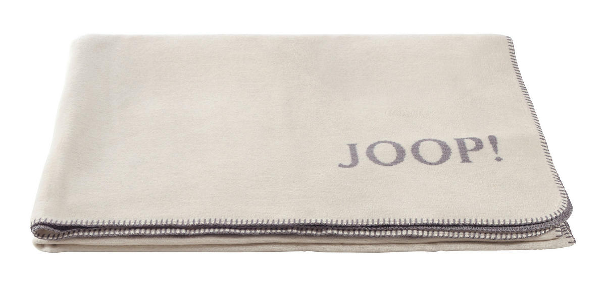 WOHNDECKE MELANGE DOUBLEFACE 150/200 cm  - Hellgrau/Naturfarben, Design, Textil (150/200cm) - Joop!