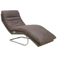 RELAXLIEGE in Lederlook Braun  - Chromfarben/Braun, Design, Textil (75/91/170cm) - Chilliano