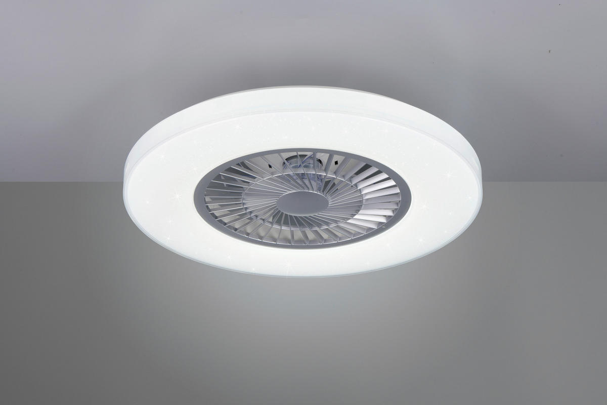 MENNYEZETI VENTILÁTOR - titánszürke/ezüstszínű, Basics, műanyag (59/15,5cm) - Mican