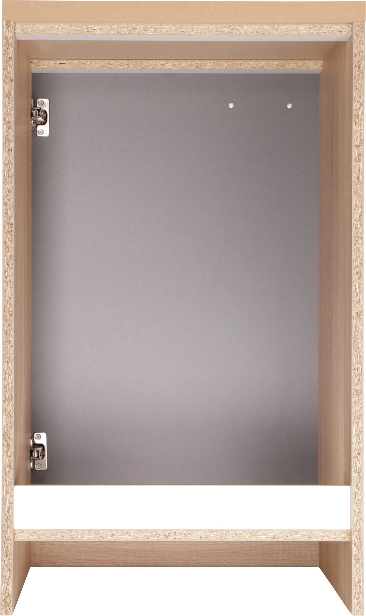 SPÜLENUNTERSCHRANK 50/84,8/60 cm  in Grau, Eichefarben  - Eichefarben/Silberfarben, Basics, Holzwerkstoff/Metall (50/84,8/60cm) - Respekta