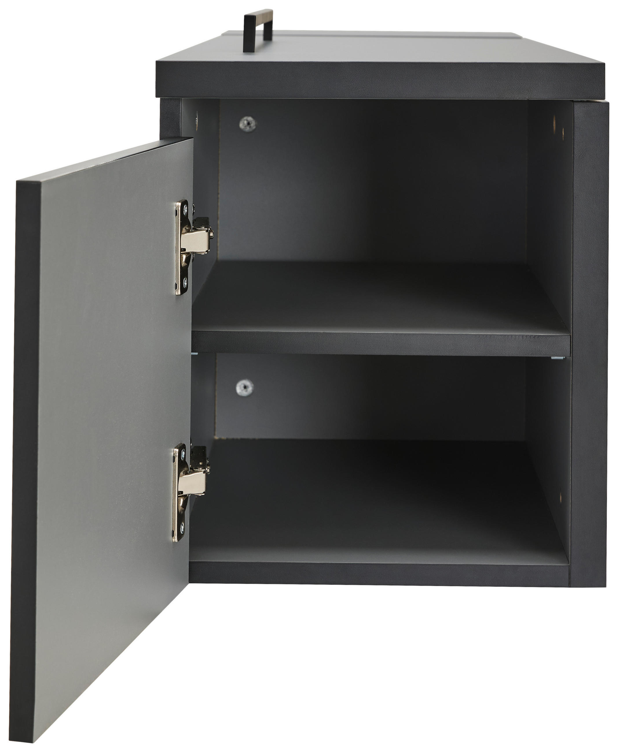 Thumbnail - Novel Container Supercharge, Dunkelgrau, Holzwerkstoff, 1 Fächer, 30.5x35x80 cm, griffloses Öffnen, Arbeitszimmer, Conta...