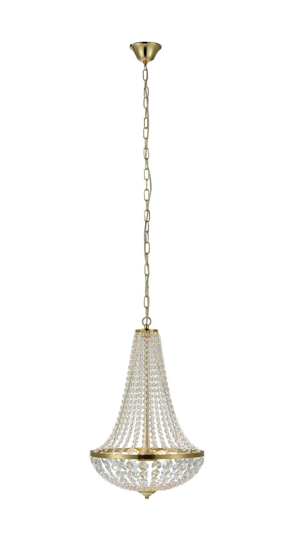 KRONLEUCHTER 40/55 cm   - Goldfarben, Basics, Glas/Metall (40/55cm) - Markslöjd