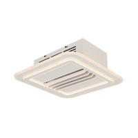 STROPNÝ VENTILÁTOR, 50/50/16 cm - čierna/biela, Basics, kov/plast (50/50/16cm) - Mican
