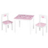 KINDERSITZGRUPPE KRONE Rosa, Weiß  - Rosa/Weiß, Basics, Holz/Holzwerkstoff - Roba