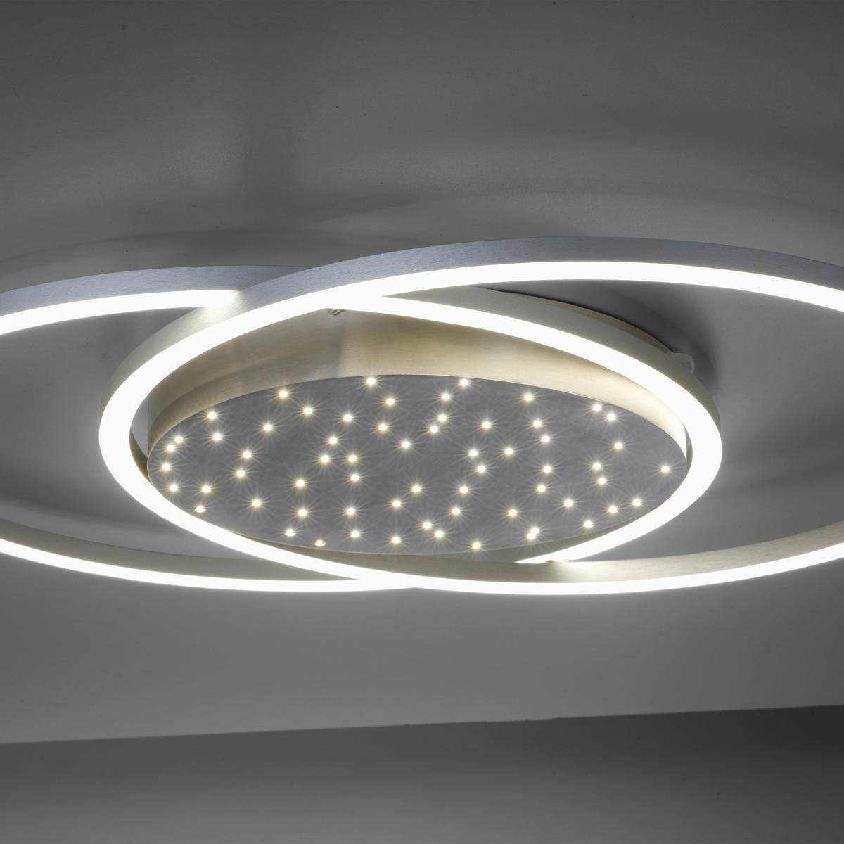 LED-DECKENLEUCHTE   - Grau, Design, Kunststoff/Metall (66,8/50cm)
