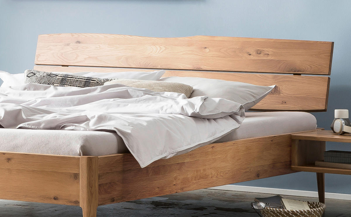 BETT 160/200 cm  in Wildeiche  - Wildeiche, MODERN, Holz (160/200cm) - Hasena