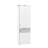 GARDEROBENSCHRANK Eiche furniert, massiv lackiert Eichefarben, Fango - Fango/Eichefarben, Design, Holz/Metall (61/198/36cm) - Dieter Knoll