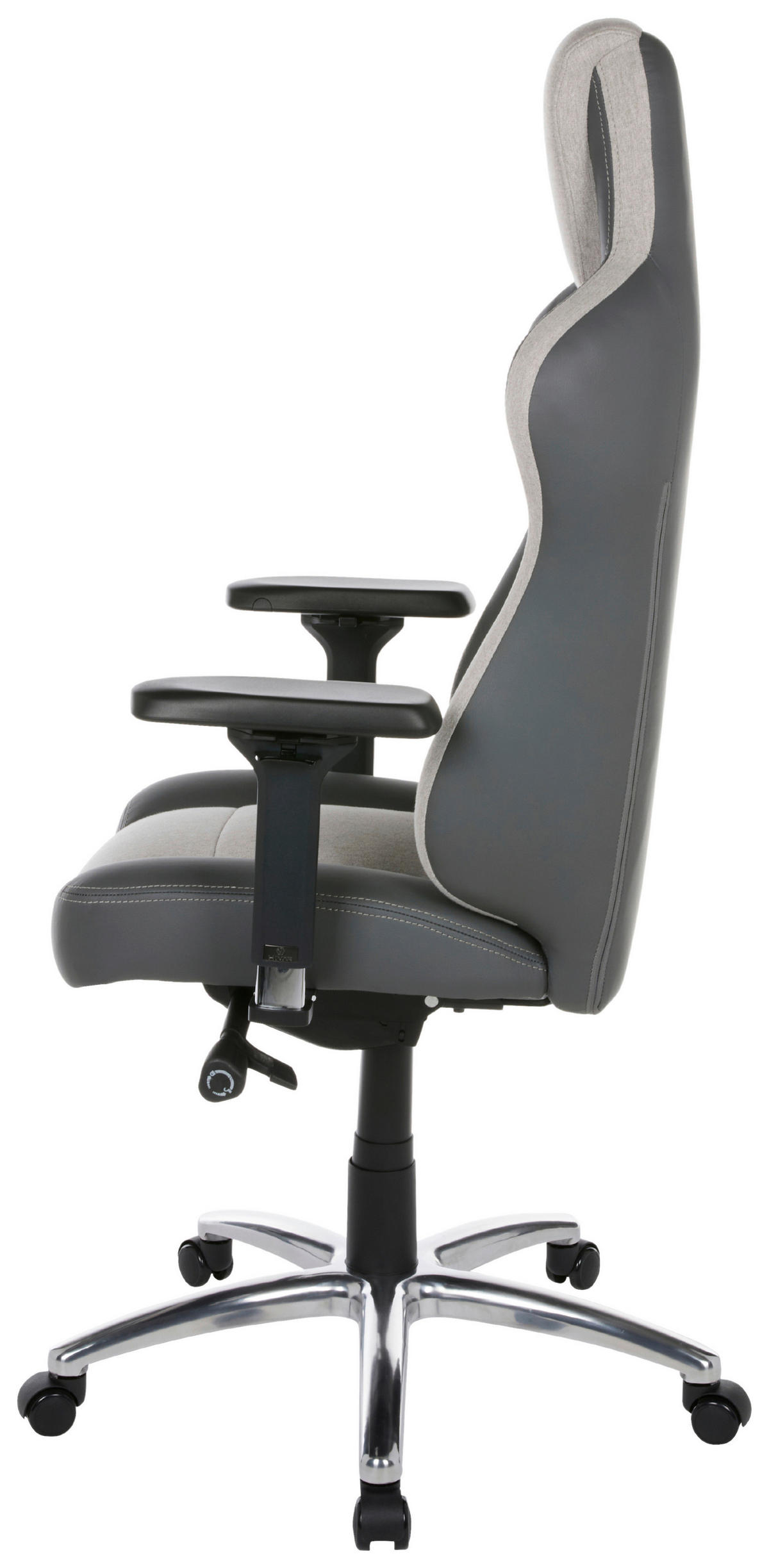 EQLIPSE Cloud Silver Anthrazit, Silberfarben, Hellgrau Metall, Textil   - Anthrazit/Silberfarben, LIFESTYLE, Textil/Metall (79/142/77cm) - HIVAR