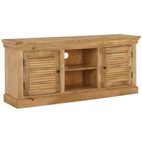 LOWBOARD  in 150/65/40 cm  - Hellbraun/Schwarz, ROMANTIK / LANDHAUS, Holz/Metall (150/65/40cm) - MID.YOU