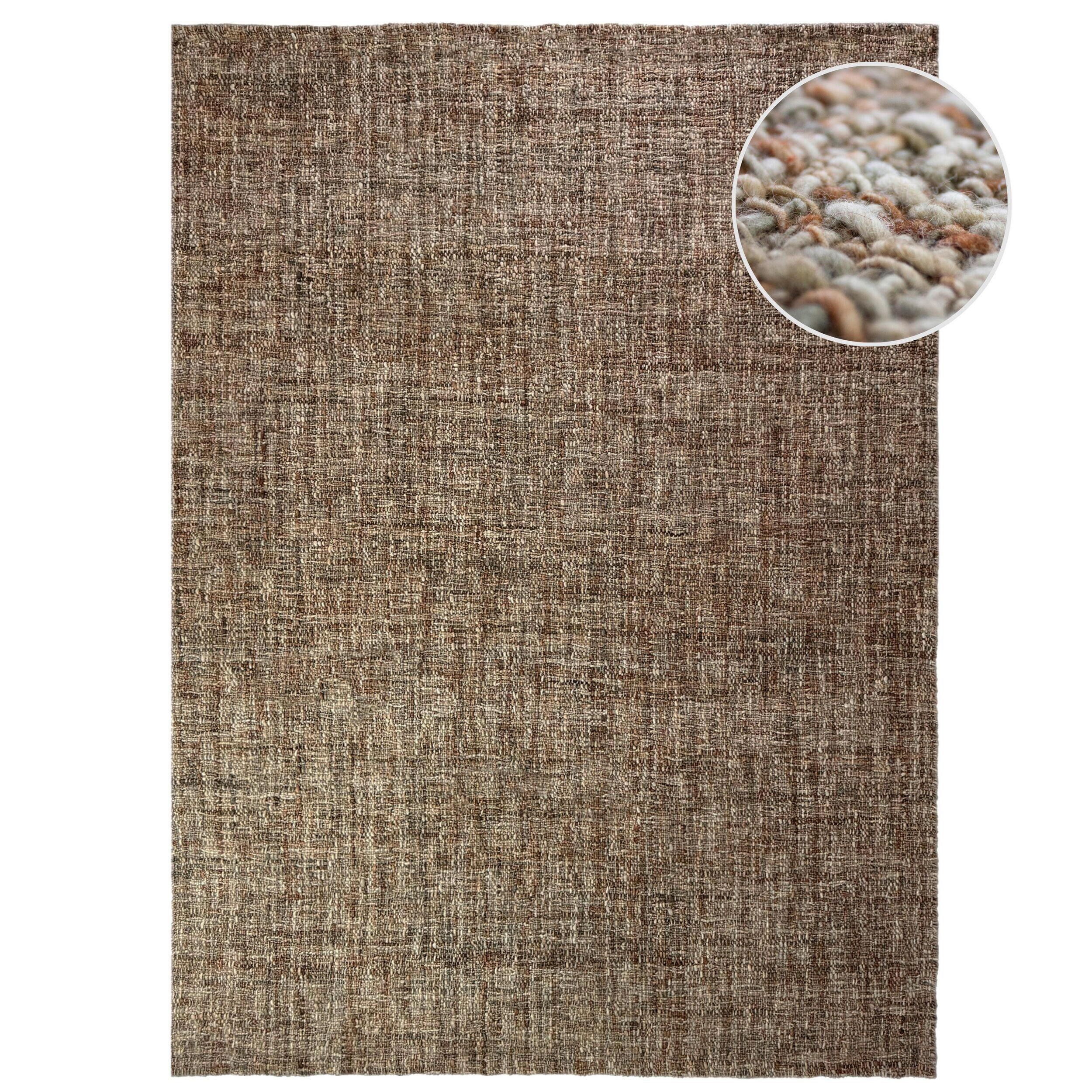 WOLLTEPPICH 160/230 cm Terracotta rechteckig  - Terracotta, Basics, Textil (160/230cm)