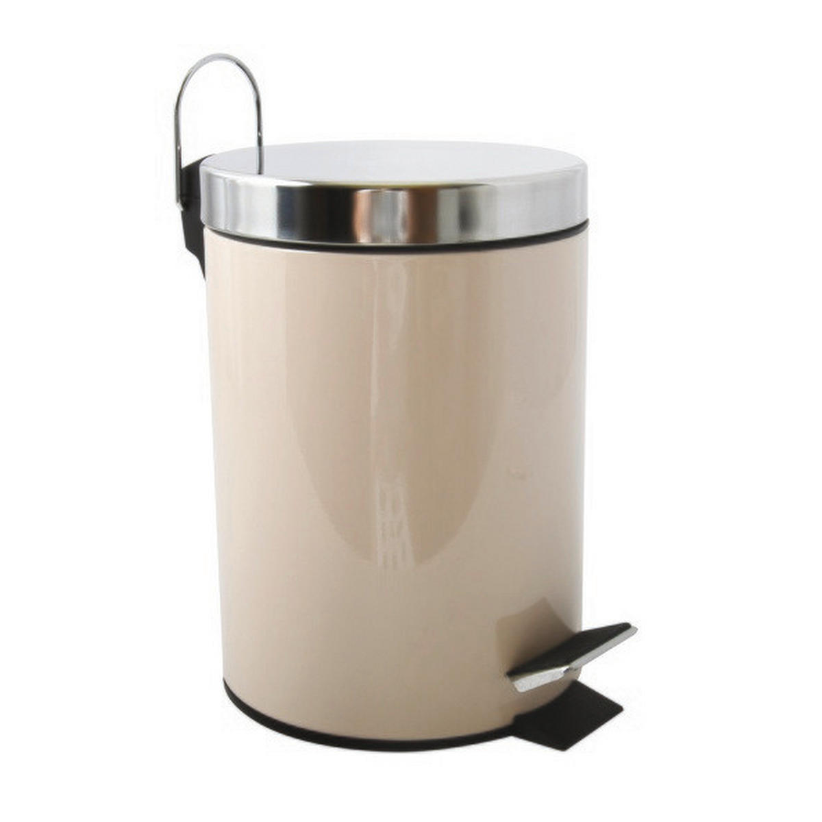 TRETEIMER 3 l  Metall  - Beige/Schwarz, Basics, Kunststoff/Metall (17/25cm) - Spirella