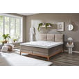 BOXSPRINGBETT 180/200 cm  in Taupe  - Taupe/Eichefarben, KONVENTIONELL, Holz/Textil (180/200cm) - Carryhome