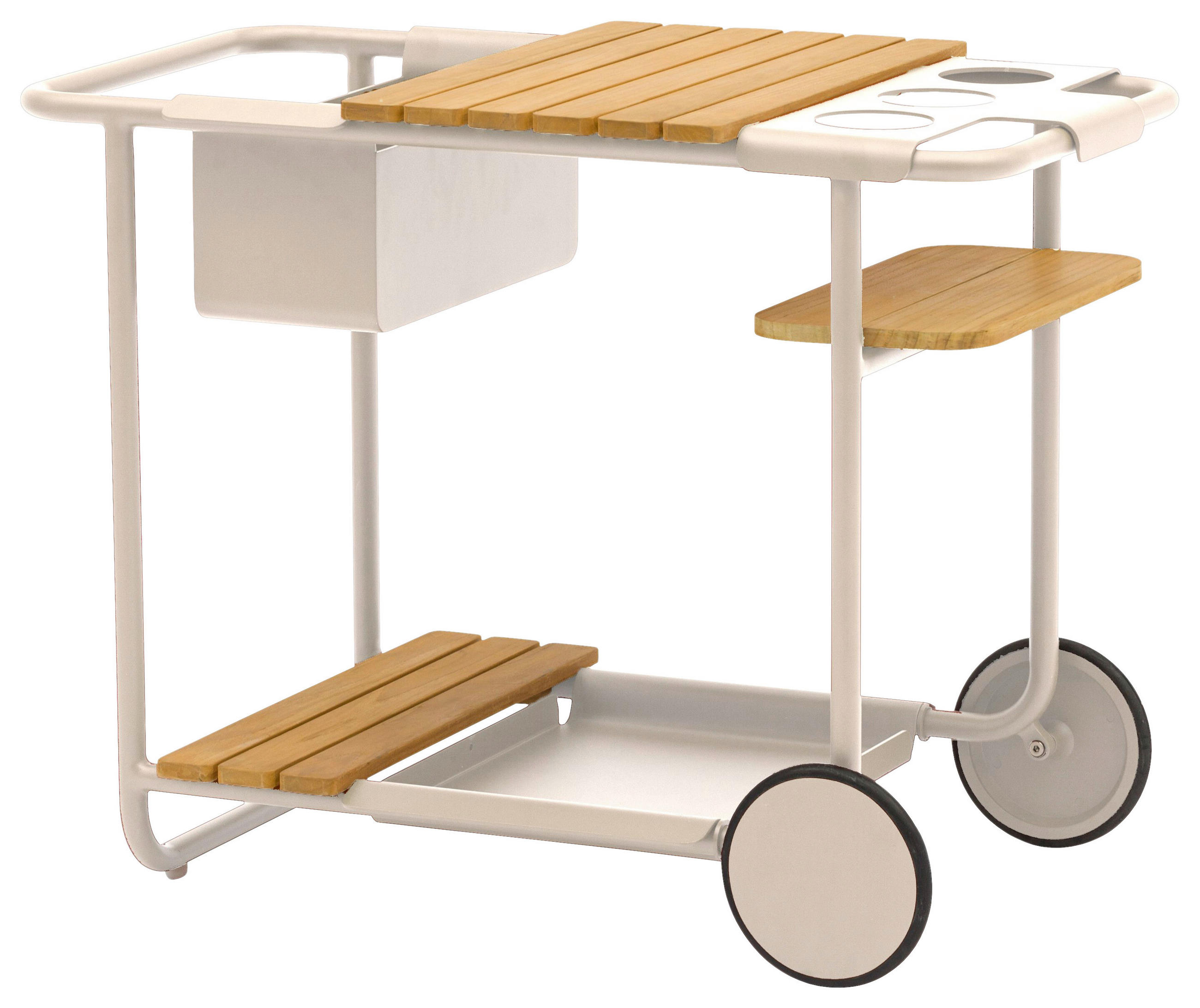 GARTEN-SERVIERWAGEN Holz, Metall  - Taupe/Graphitfarben, Design, Holz/Metall (90,5/68/51,5cm) - Zebra 