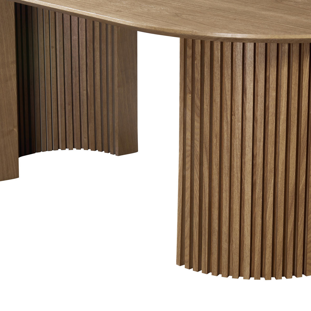 ESSTISCH Weide furniert oval Eichefarben  - Eichefarben, KONVENTIONELL, Holz/Holzwerkstoff (200/75/100cm) - MID.YOU