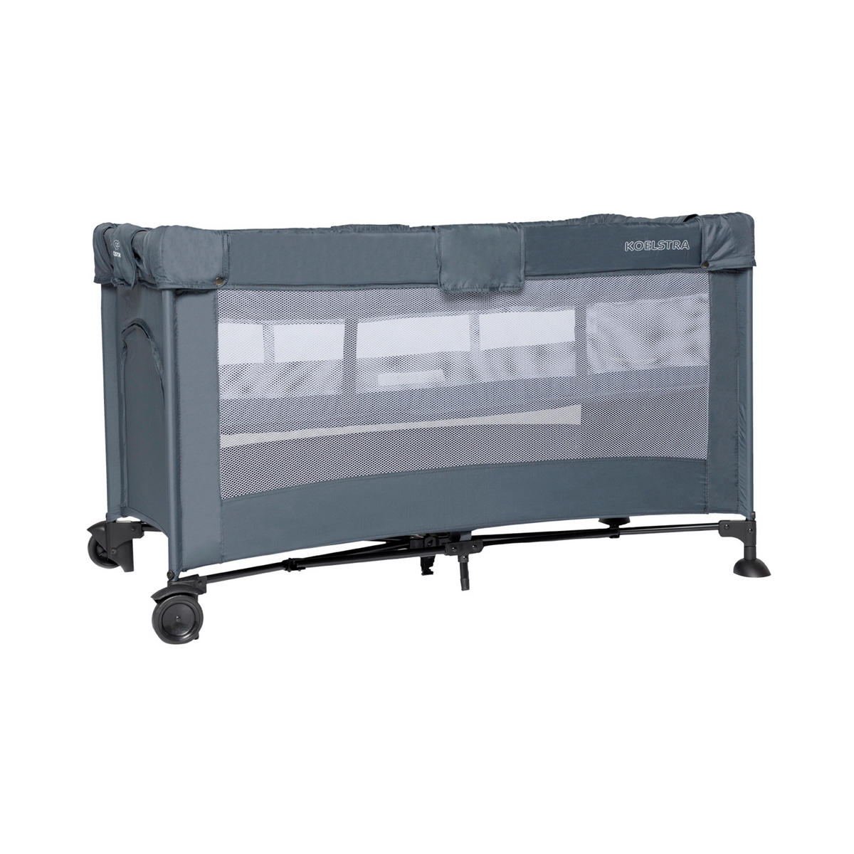 PRIJENOSNI KREVETIC   65/75/126 cm    TRAVEL GREY  - siva, Basics, metal/tekstil (65/75/126cm)