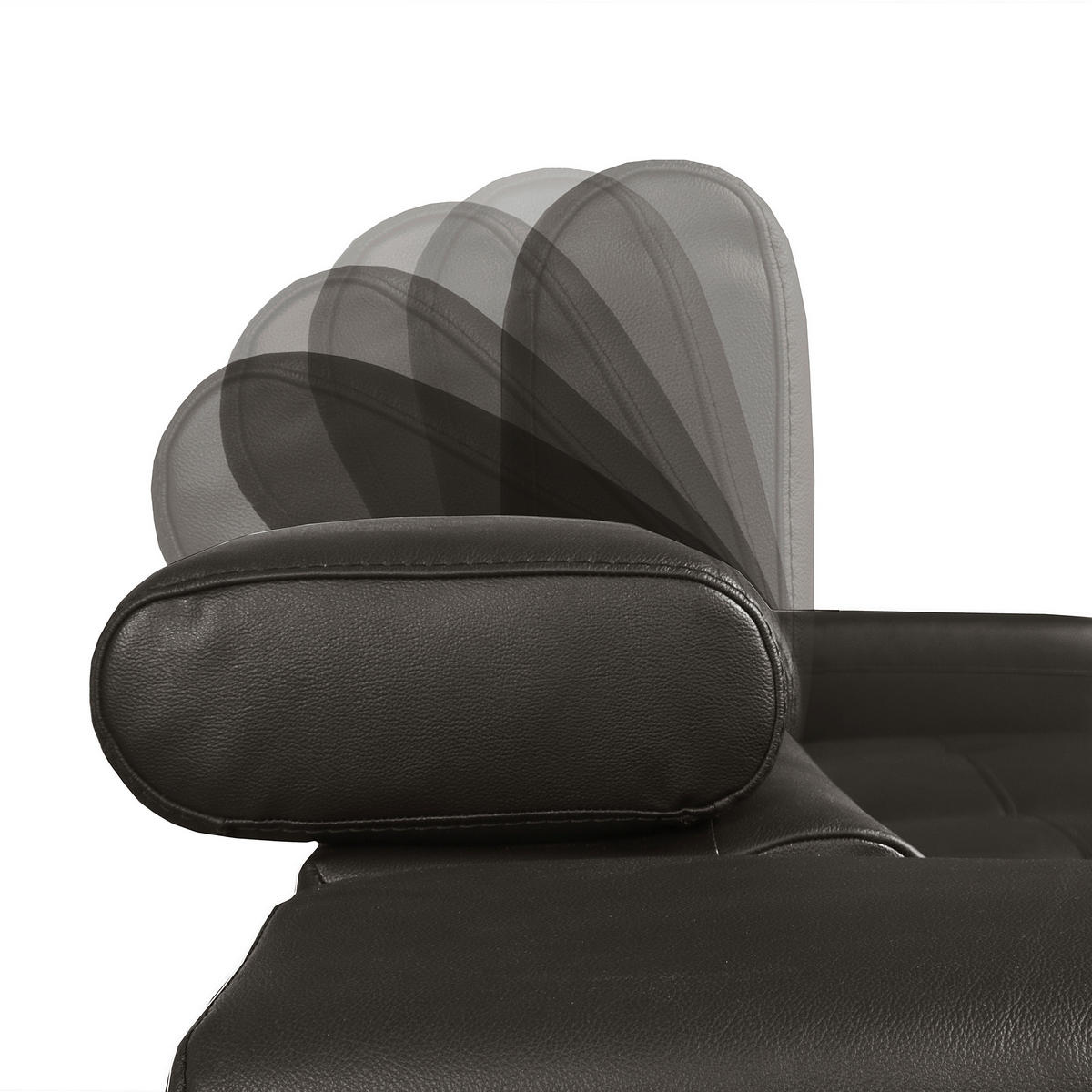 ECKSOFA  in Lederlook Echtleder Dunkelbraun  - Dunkelbraun/Schwarz, Design, Leder/Textil (247/173cm) - Livetastic